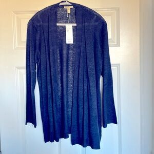 Women’s Eileen Fisher Indigo Cardigan -Pristine Condition, Never Worn with/tags